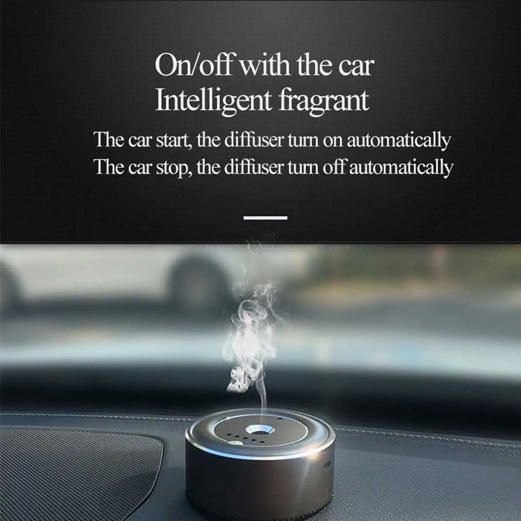 

Car Essential Oil Aroma Diffuser 5 Gear Adjustable Electric Fragrance Air Freshener Scent Machine Automotive Automobile