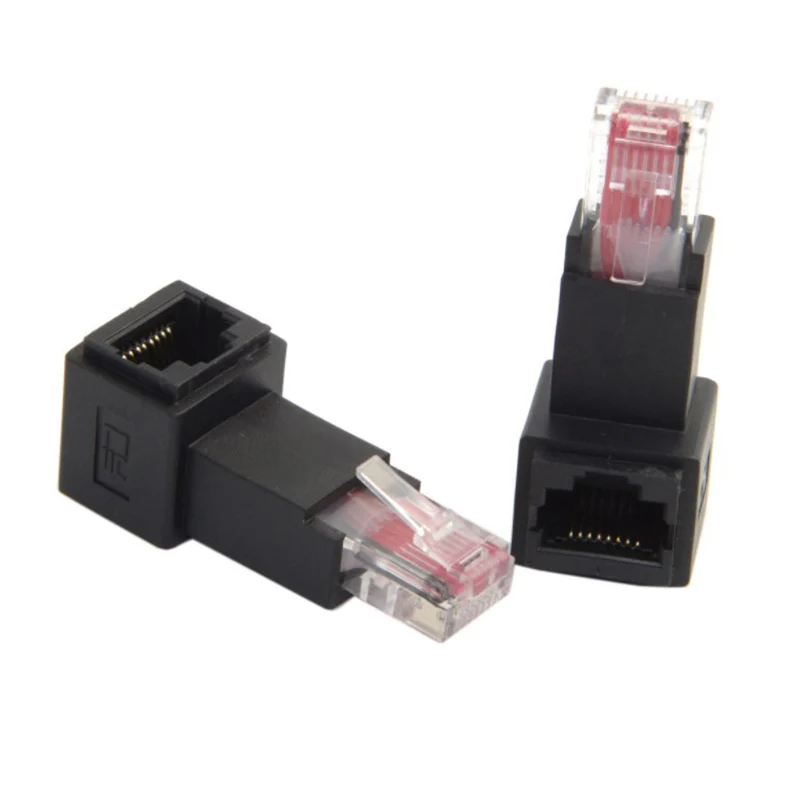 Угловой 90 градусов 8P8C FTP STP UTP Cat 5e RJ45 Lan Ethernet Сетевой удлинитель 2022 самые популярные