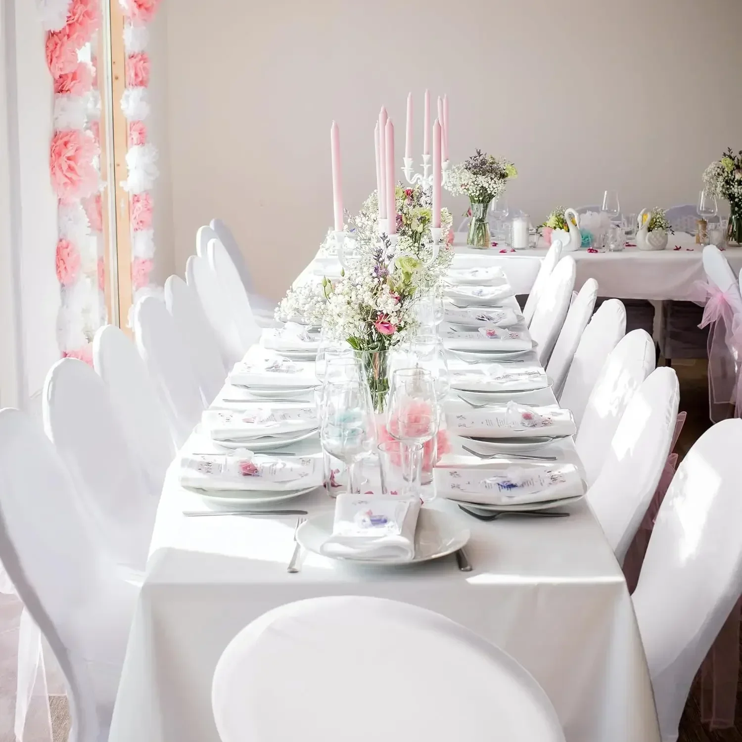 Однотонный флип-чехол стрейчевый чехол для свадебного банкета искусственный