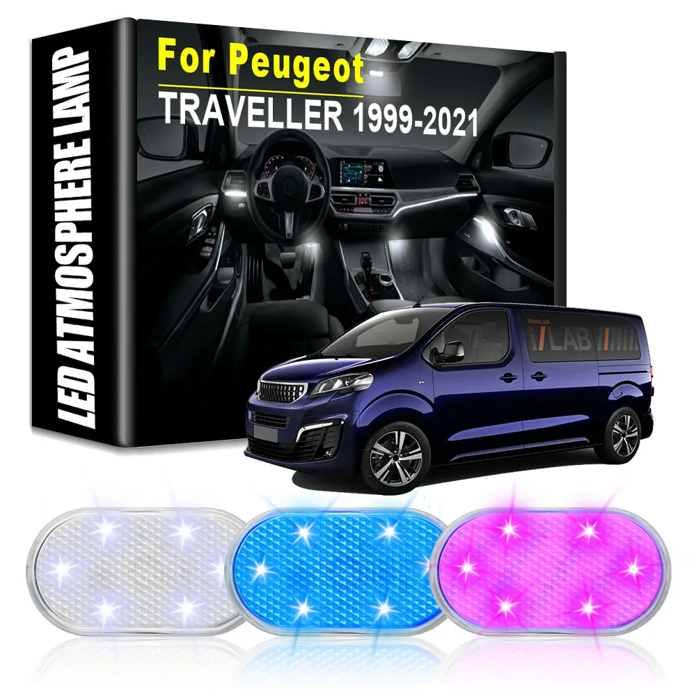 

Car LED Atmosphere Lights Car Rechargeable Touch Lamps Automotive Goods Car Accessories Tools for Peugeot TRAVELLER 1999-2021