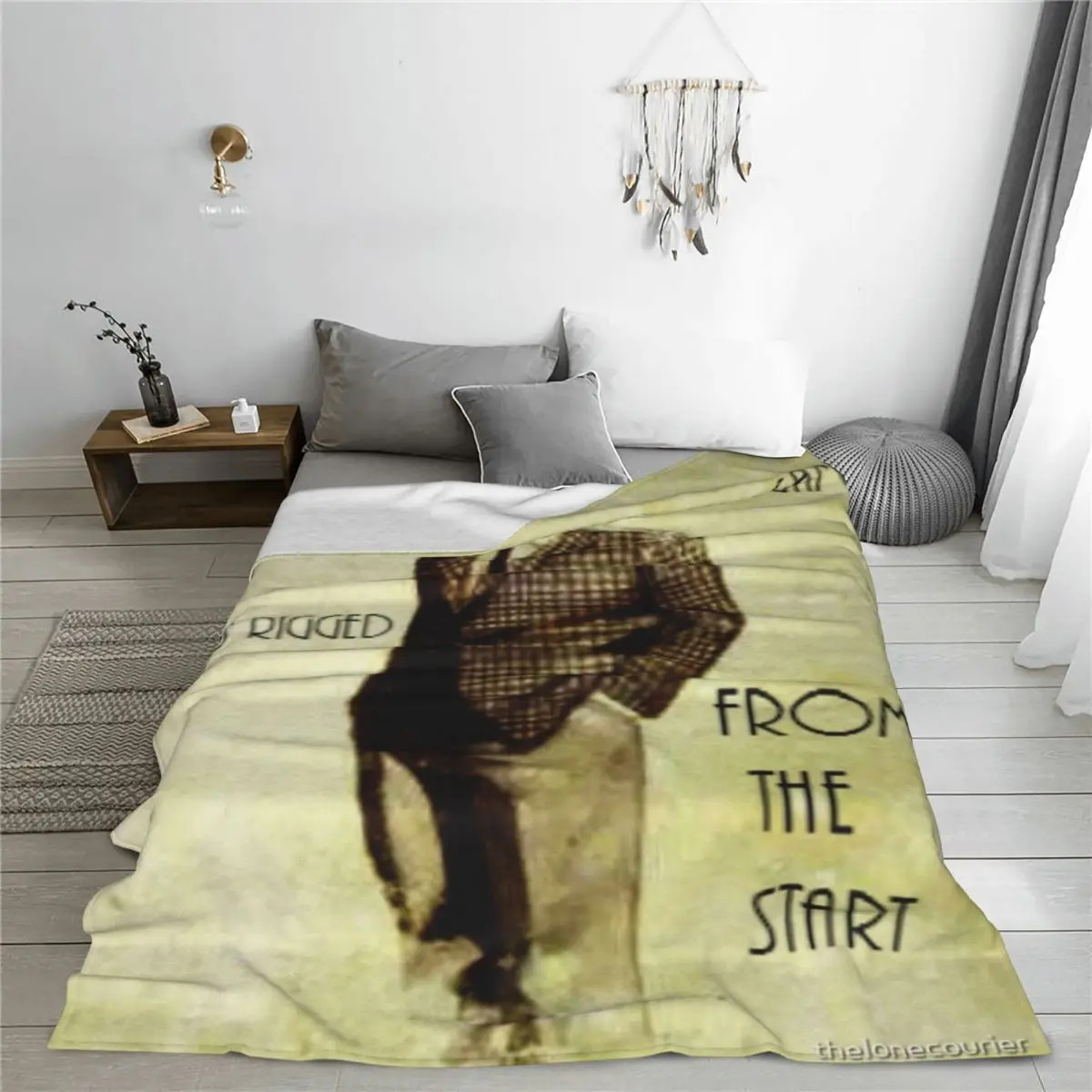 New Vegas Benny-плед был зазубрирован с начального одеяла покрывало на кровать