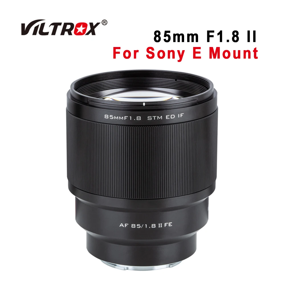 

Объектив VILTROX 85 мм F1.8 II STM для камеры, полнокадровый объектив с автофокусом, Большая диафрагма для Sony E FE Mount s A9II A7IV a7SII A7R3