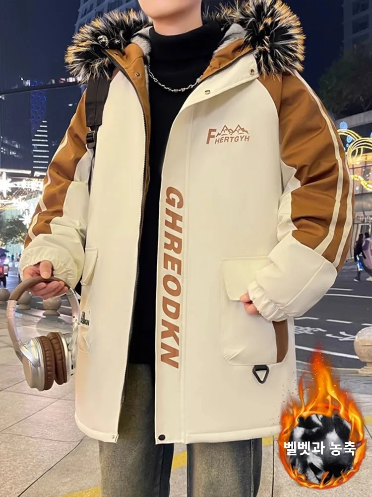 Зимнее пальто средней длины на хлопковой подкладке 3 верхняя одежда для