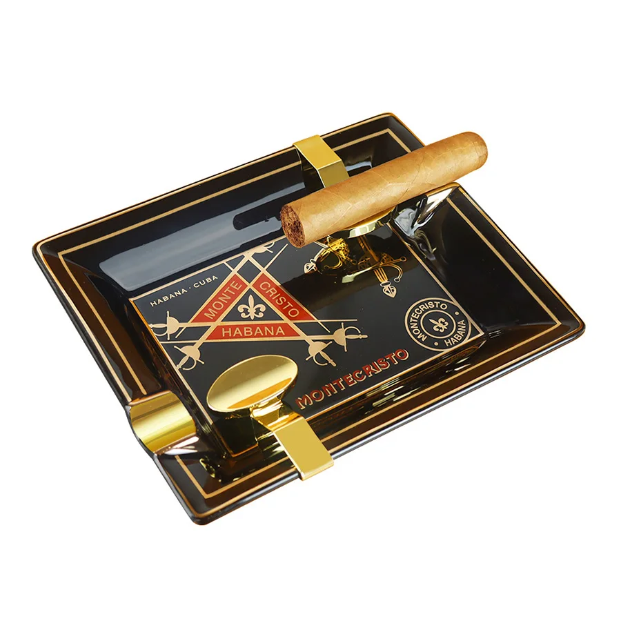 Пепельница для сигар Кубы премиум-класса из костяного фарфора 2 бытовые