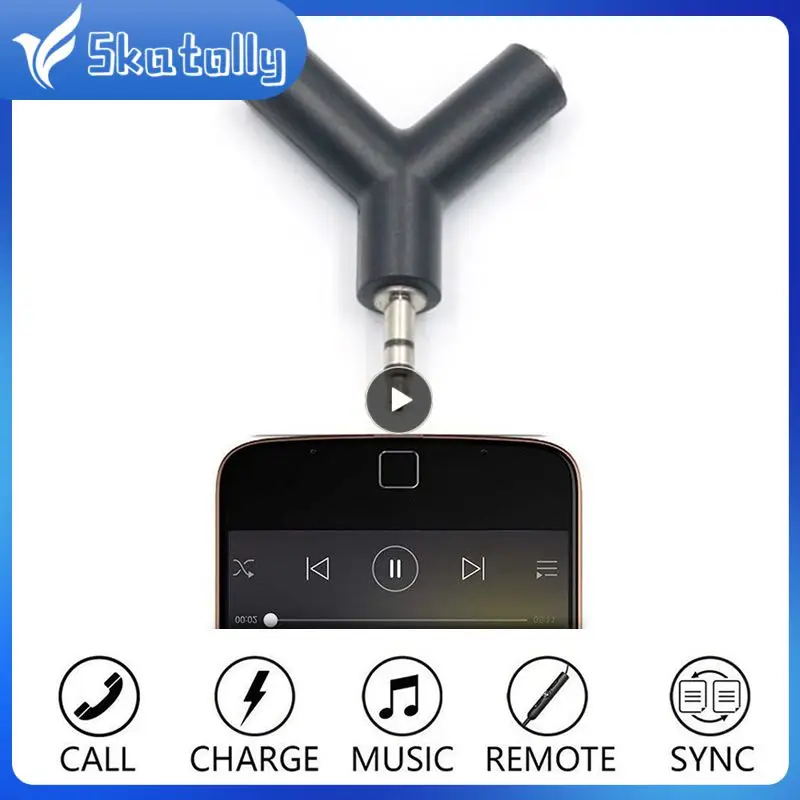 

2 Color Double Jack 1 To 2 Aux Cable Jack Aux Headphone Adapter Accessries Earphone Adapter Audio Splitter Cable Adapter 3.5mm