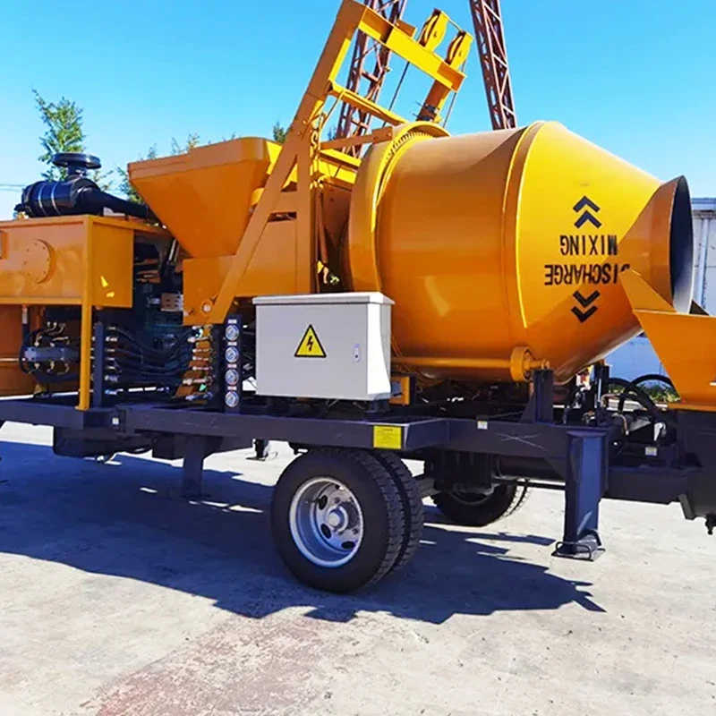 Дизельный Электрический мини-Бетономешалка насос 2024 горячая Распродажа