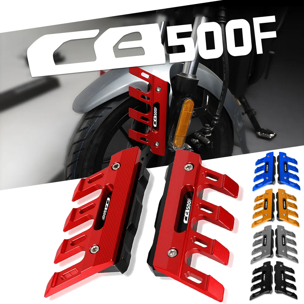 

For Honda CB500F CB 500F 2013-2018 Motorcycle Mudguard Side Protection Mount Shock Absorber Front Fender Cover Anti-fall Slider