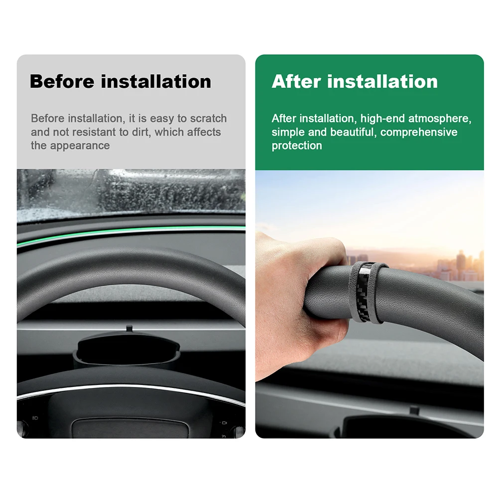 Замшевый верхний маркер рулевого колеса для BMW F40 F10 F20 F21 F30 F07 E60 E70 E90 X5 X6 G05 G06 3 5 7 Series