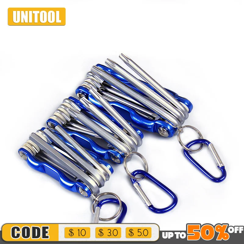 

Portable Folding Hexagonal Wrench Set Metal Metric Chave Torx Allen Key Hex Screwdriver Wrenches Hand Tool Llave Hexagon Spanner