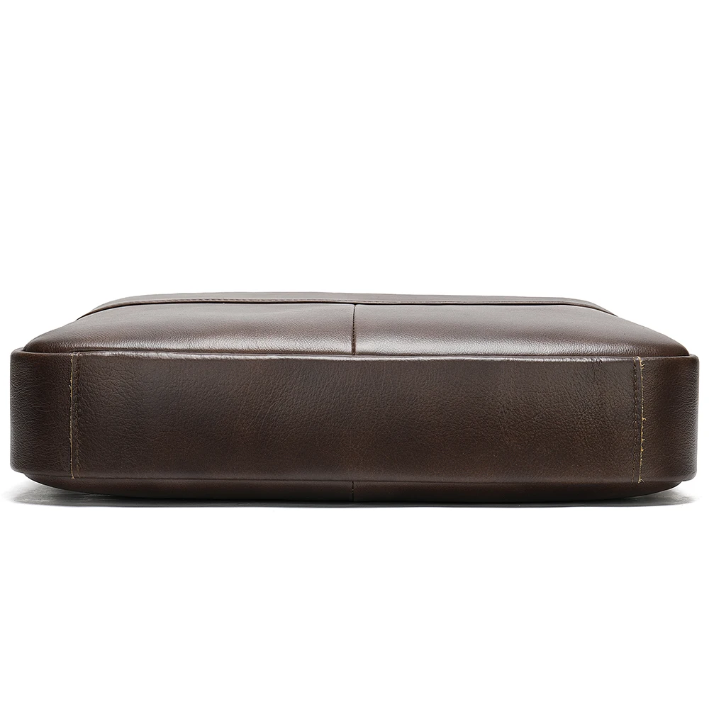 SPIDOR Men's Bag Genuine Leather Men Briefcase for Laptop 14 Messenger Men's Leather Bag Business Portfolio for Document A4 7022