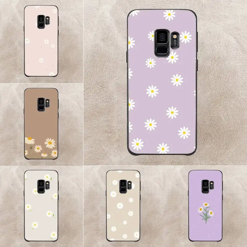 

Simple Daisy Flower Phone Case For Samsung Galaxy S6 S7 Edge Plus S9 S20Plus S20ULTRA S10lite S225G S10 Note20ultra Case