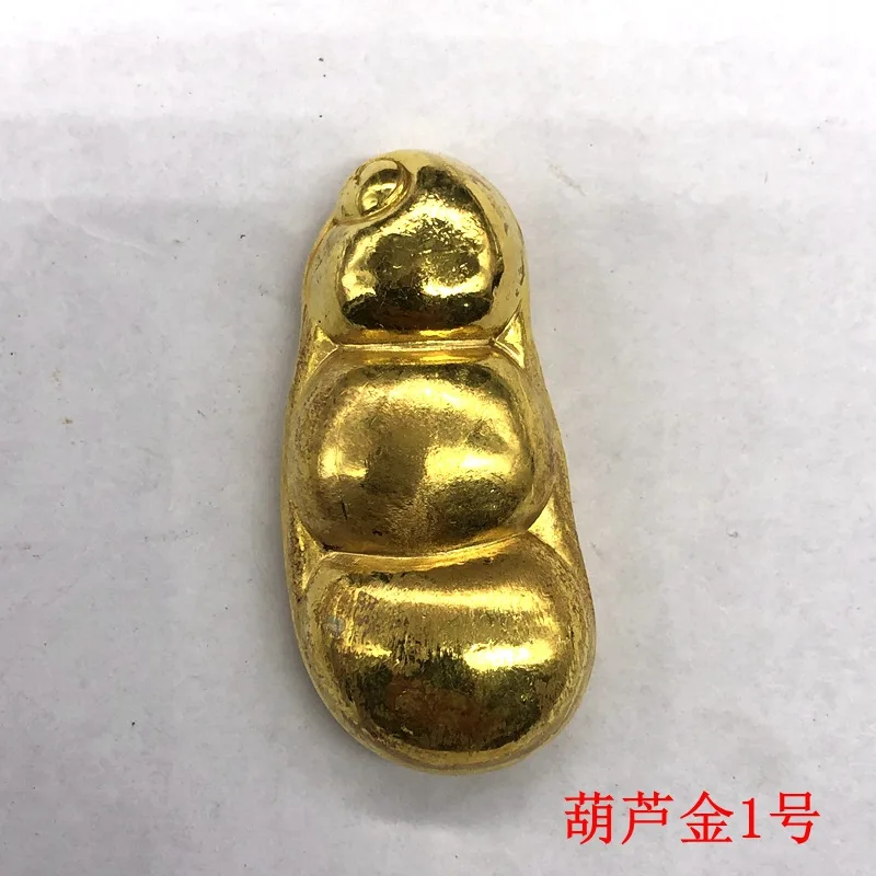 Коллекция древних монет Антикварный Daqing Kangxi Year Тыква Золотой слиток