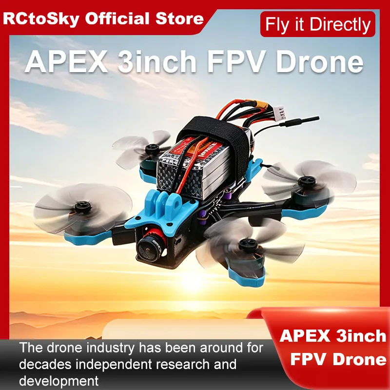 Фото Комплект рамы для FPV-дрона B-CUBE APEX 3 дюйма, карбоновый гоночный квадрокоптер, совместимый с системами управления полетом INAV, Beatflight, F722, F745, Ardupilot №4