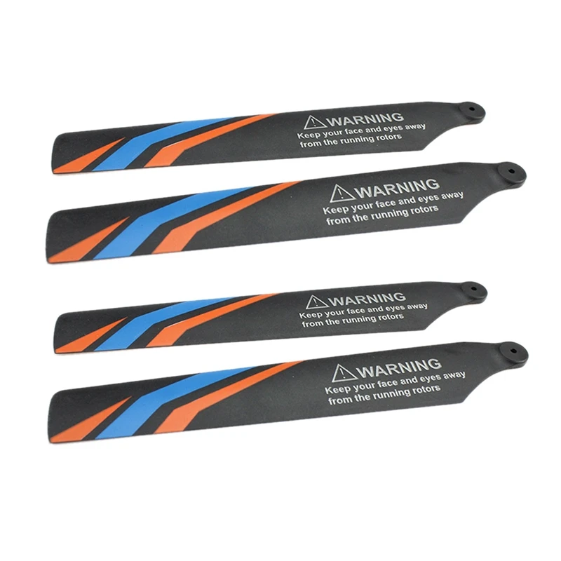 

FBIL-4Pcs Main Blade Propellers For Wltoys XK K127 RC Helicopter Airplane Drone Spare Upgrade Parts Accessories