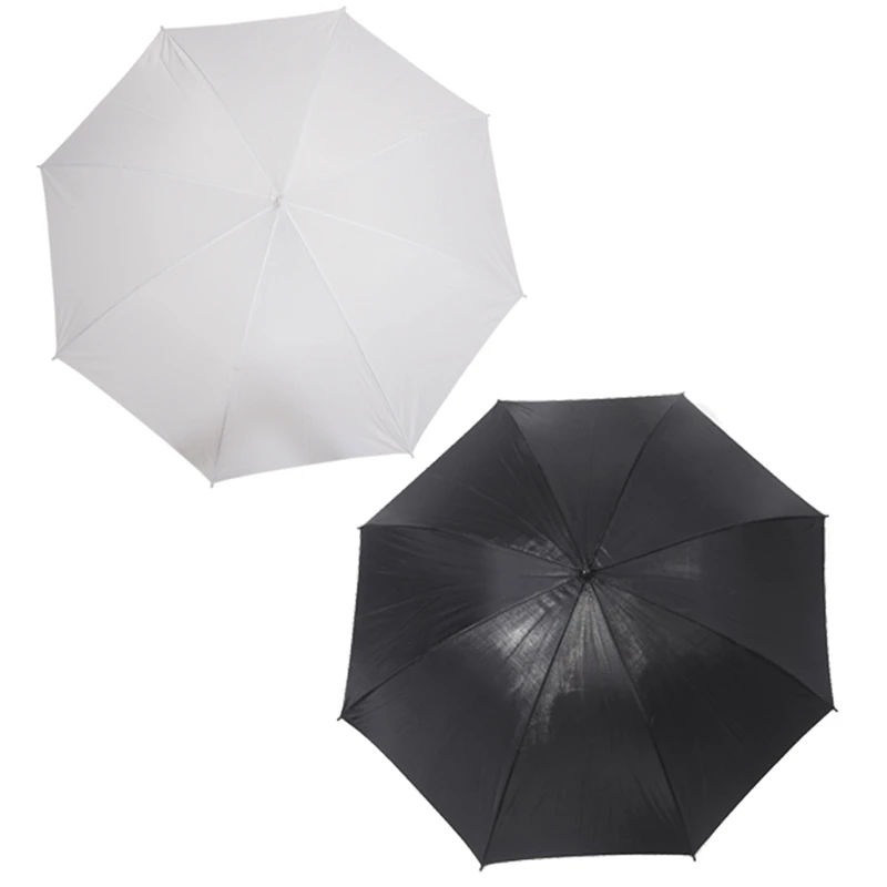 

2 Pcs Umbrella:1 Pcs 83Cm 33 Inch Studio Photo Strobe Flash Light Reflector Black Umbrella & 1 Pcs 40 Inch 103Cm White Transluce