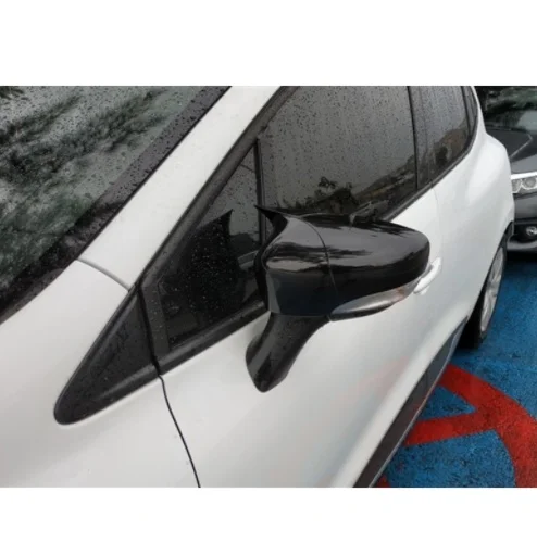 For Renault Clio 4 MK4 2 Pieces ABS Plastic Bat Wing Mirror Covers Caps Rearview Case Cover Gloss Black Car Accessories | Автомобили и