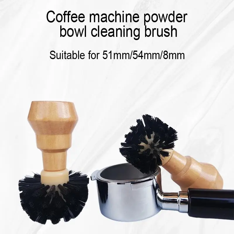 

Revolutionize Your Coffee Game with Our Premium Coffee Machine - Equipped with Powder Bowl, Cleaning Brush, and Solid Wood Hand