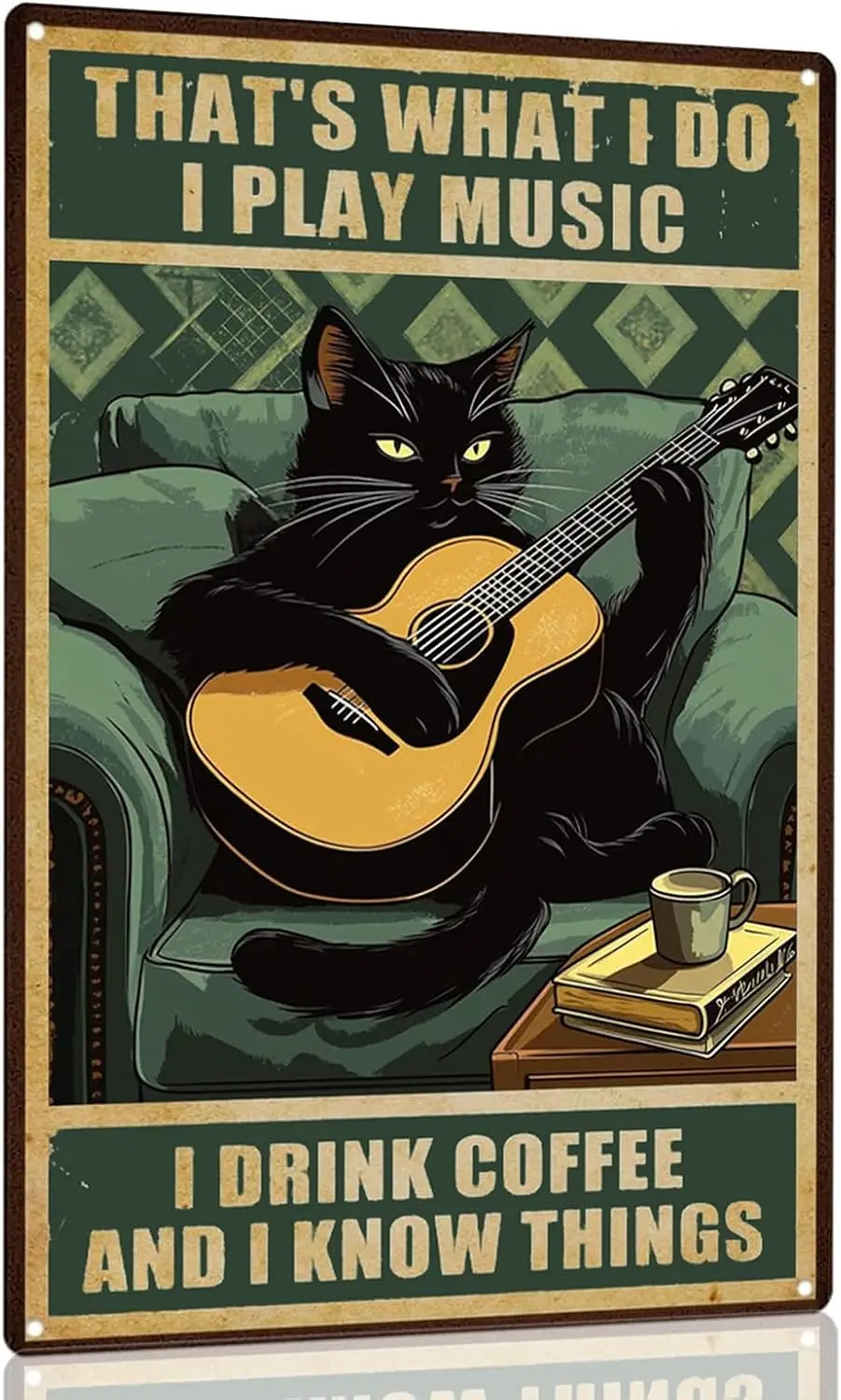 Металлическая вывеска 1p CCPARTON Музыка и напитки