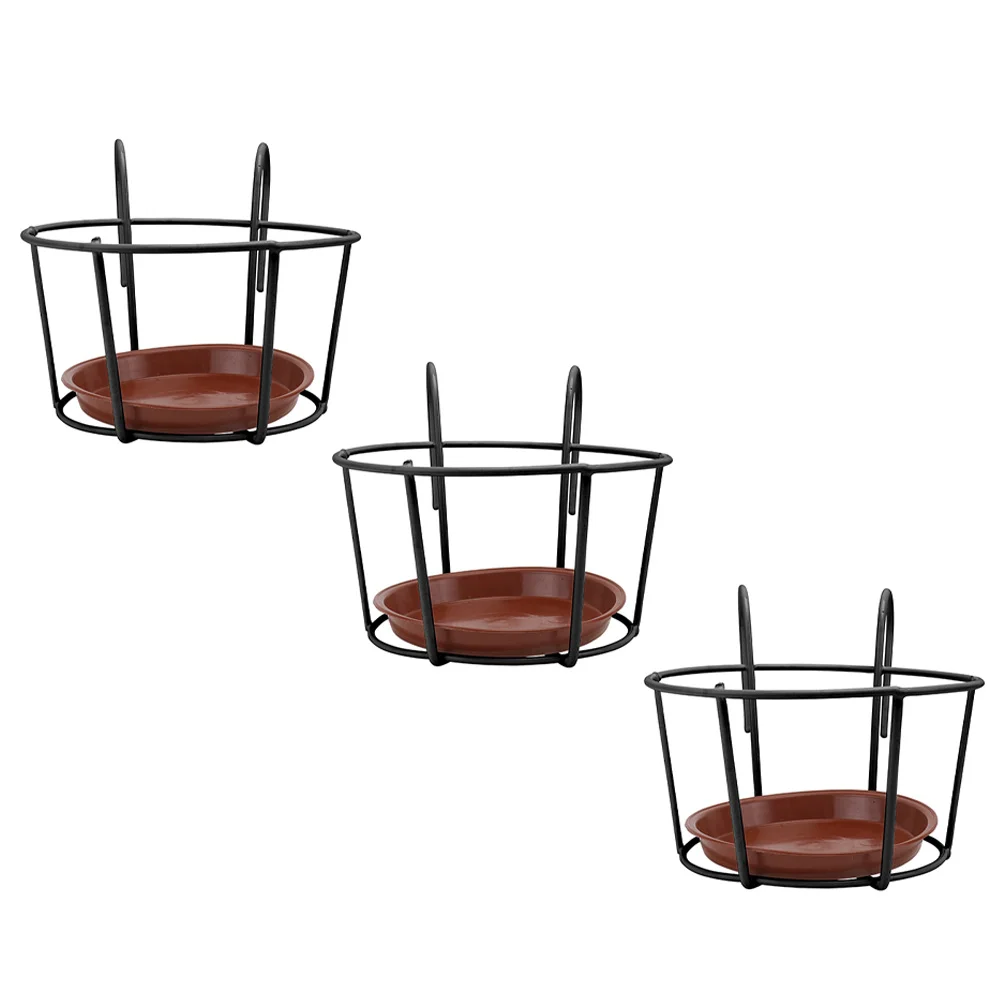 

3 Sets of Racks Iron Flower Racks Decorative Pot Racks Succulent Pot Holders Flower Stands for Office Flower Home
