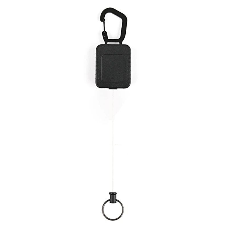 

ABS Plastic Retractable Badge Holder Reel, Heavy Duty ID Badge Key Holder Clip, Retractable Key Chain, Durable Wire Rope