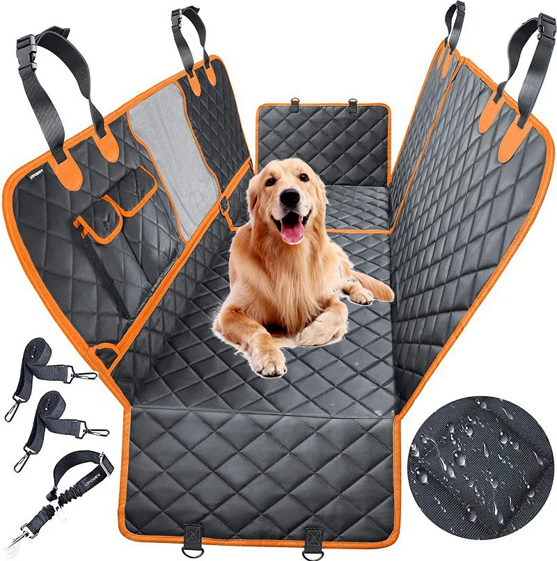 Dog Car Seat Cover Waterproof Pet Carrier For Dogs Cat Travel Hammock Mat Car Rear Back Seat Protector Mat Safety Transportation