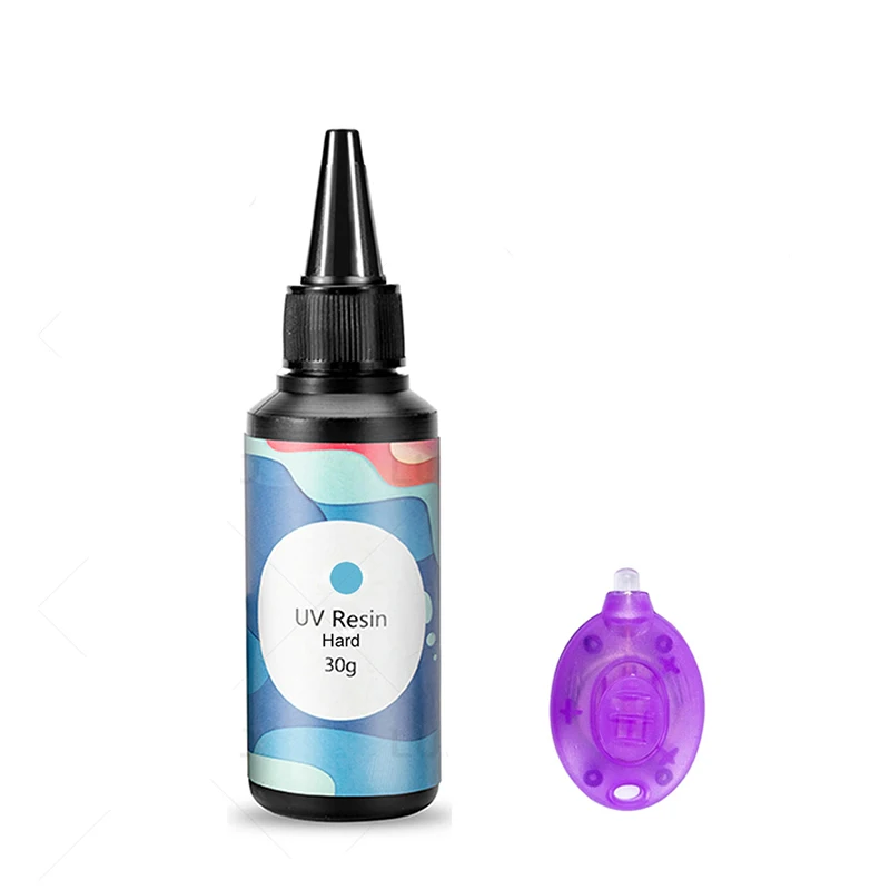 УФ-клей 30 г Твердый/мягкий полимер для быстрого лечения крафт смолы с использованием УФ-светильник полимеризации смолы для украшения ювелирных изделий своими руками