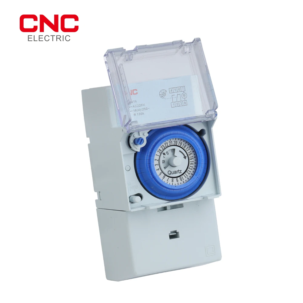 

CNC SUL181h Din Rail Time Relay Mechanical Timer 24 hours Time Switch Relay Electrical Programmable Timer