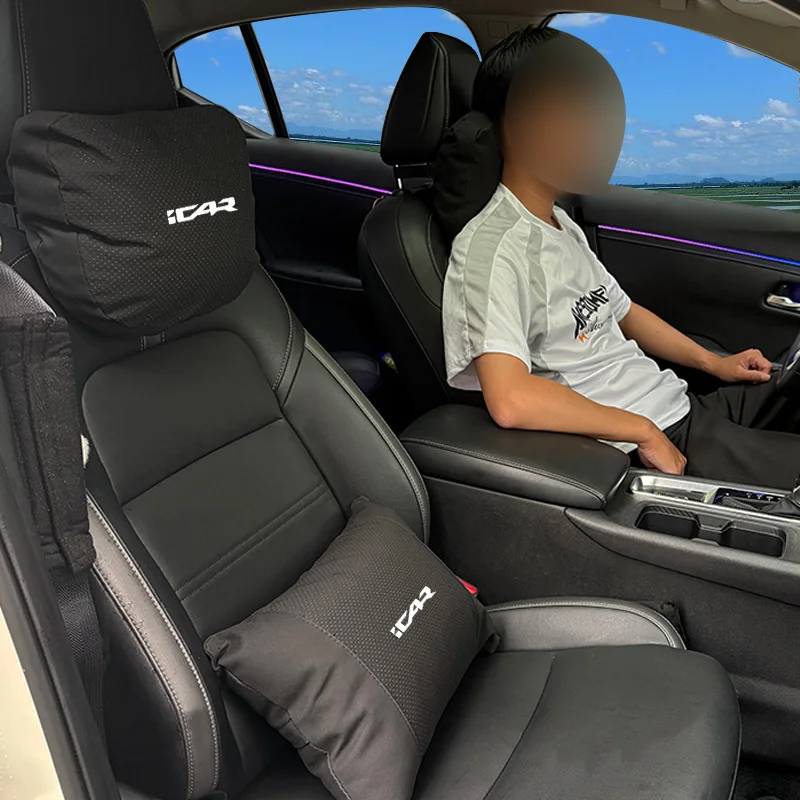 Фото Для Chery iCAR 03 V23 ik122t Pro Dog JAECOO 6 J6 Pro Комплект кузова интерьерные аксессуары Автомобильный подголовник Подушка для шеи Подушка для талии 2025 №5