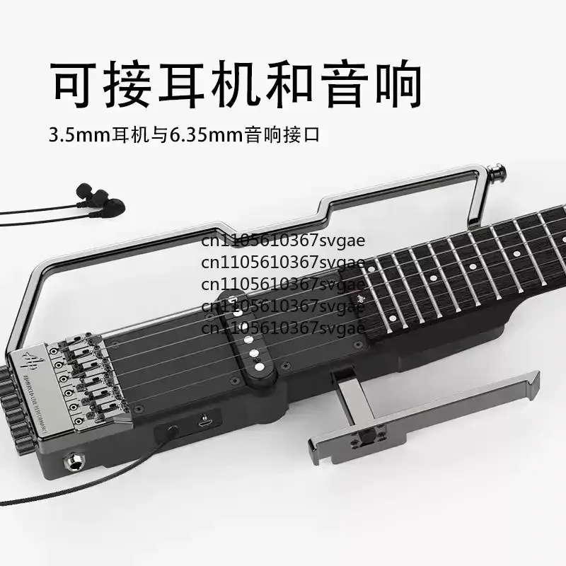 Фото Портативная складная электрогитара Travel Guitar FT-221S без головки, бесшумная, для начинающих и профессионалов PerforAlp №1