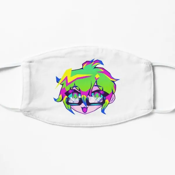 

A Rantarou With Glasses Flat Printing Face Mask Cosplay Winter Haze Health Unisex Mouth Cute Beauty Cartoon Pattern Reusable