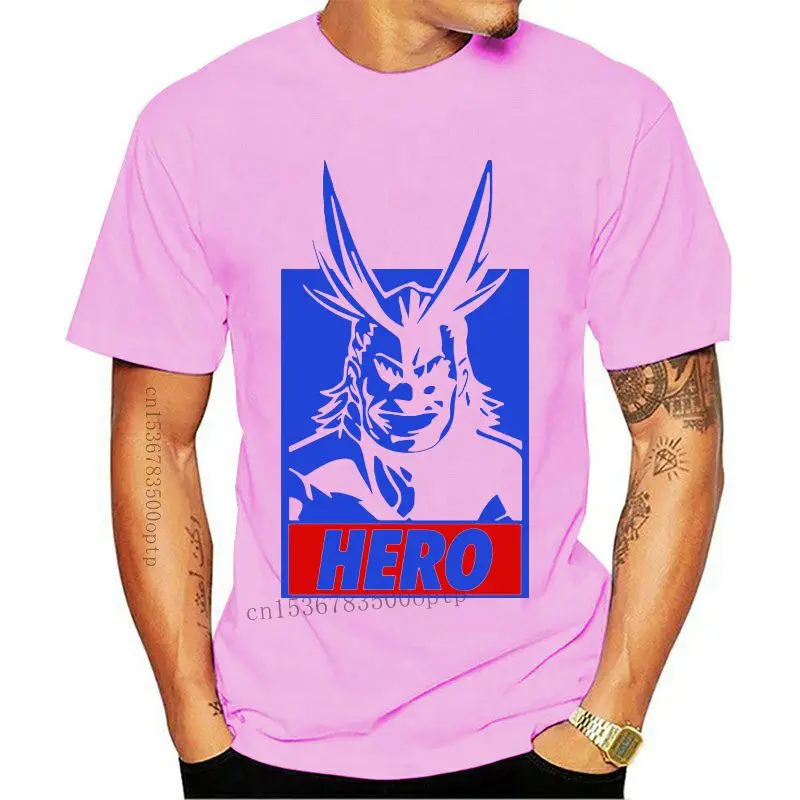 

Camisetas con estampado de All Might Bluest para hombre, camisa de héroe, ropa de Anime, Tops de verano elegantes, camisetas de