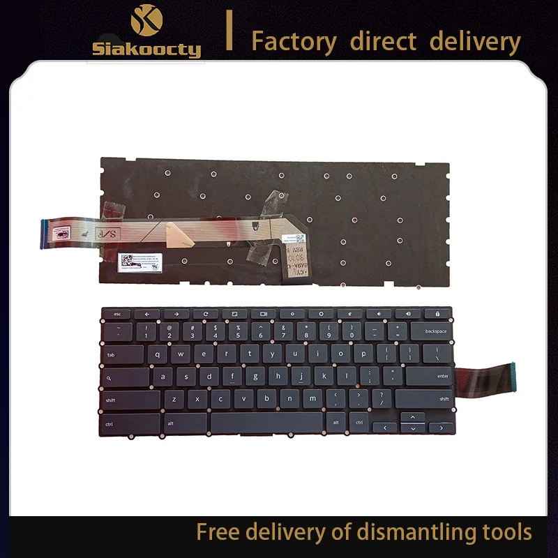 Серая клавиатура US для Lenovo yoga C630-13Q50