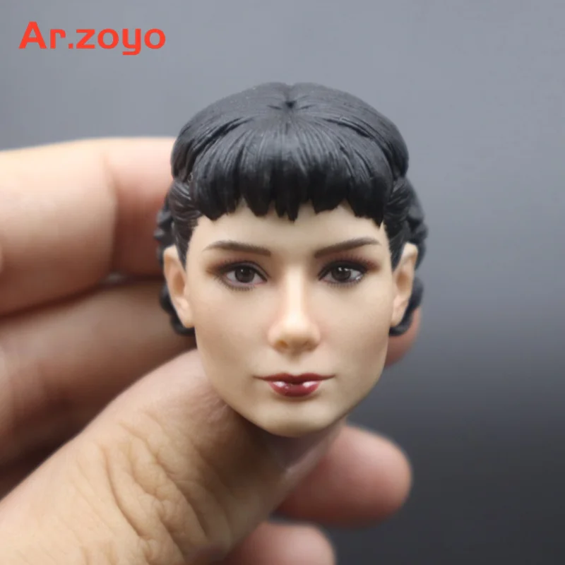 

1/6 Female Roman Holiday In Memory Of Audrey Hepburn Head Sculpture Carving Model Fit 12"Action Figure Collectable
