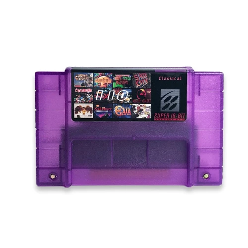 

Super 110 in 1 16 Bit Game Cartridge forSNES Console Family Fun Children Gift