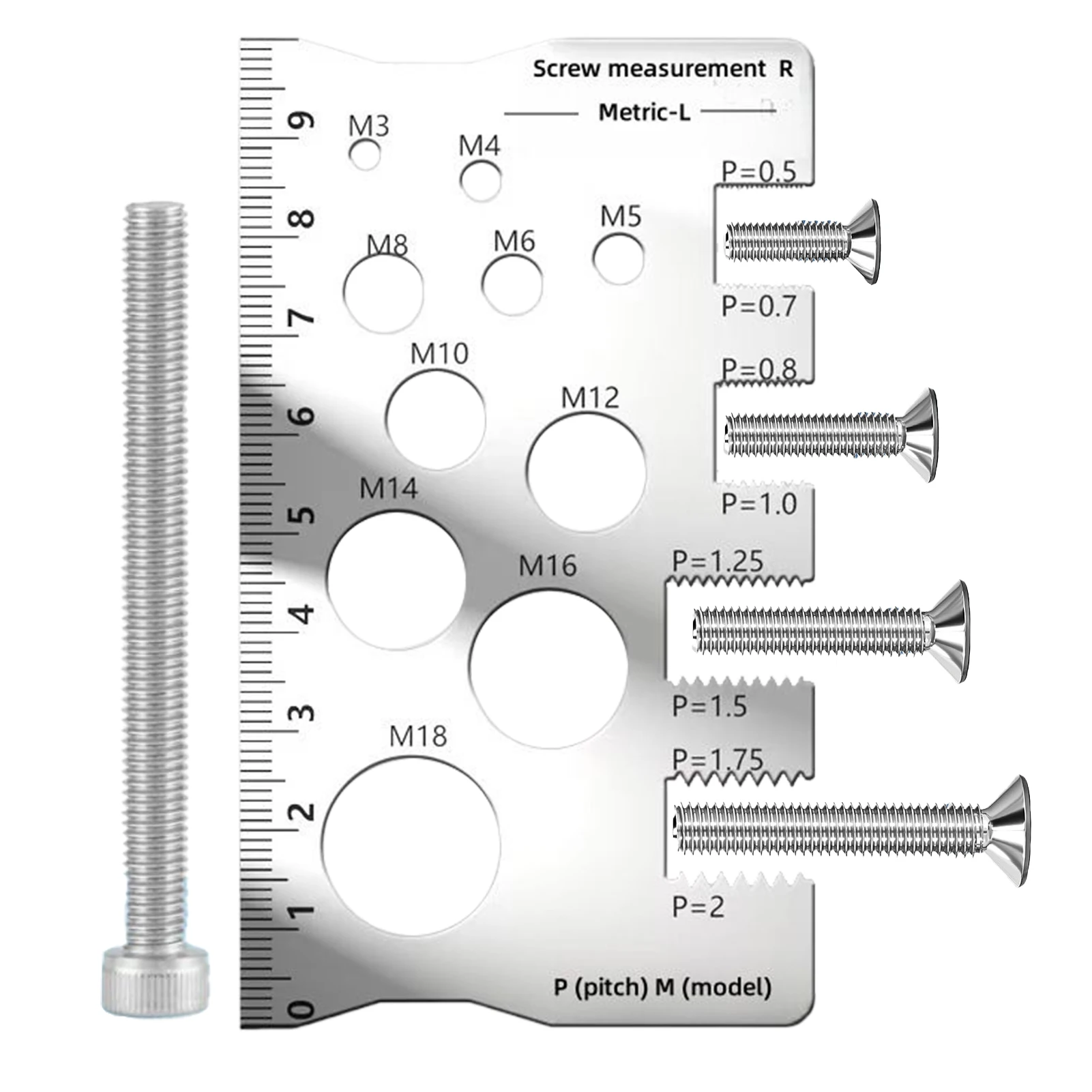 

Измеритель резьбы для винтов из нержавеющей стали