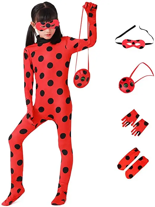 

Girls Costume Beetle Dress Up Jumpsuit Suit for Kids Birthday Party 2-10 Years