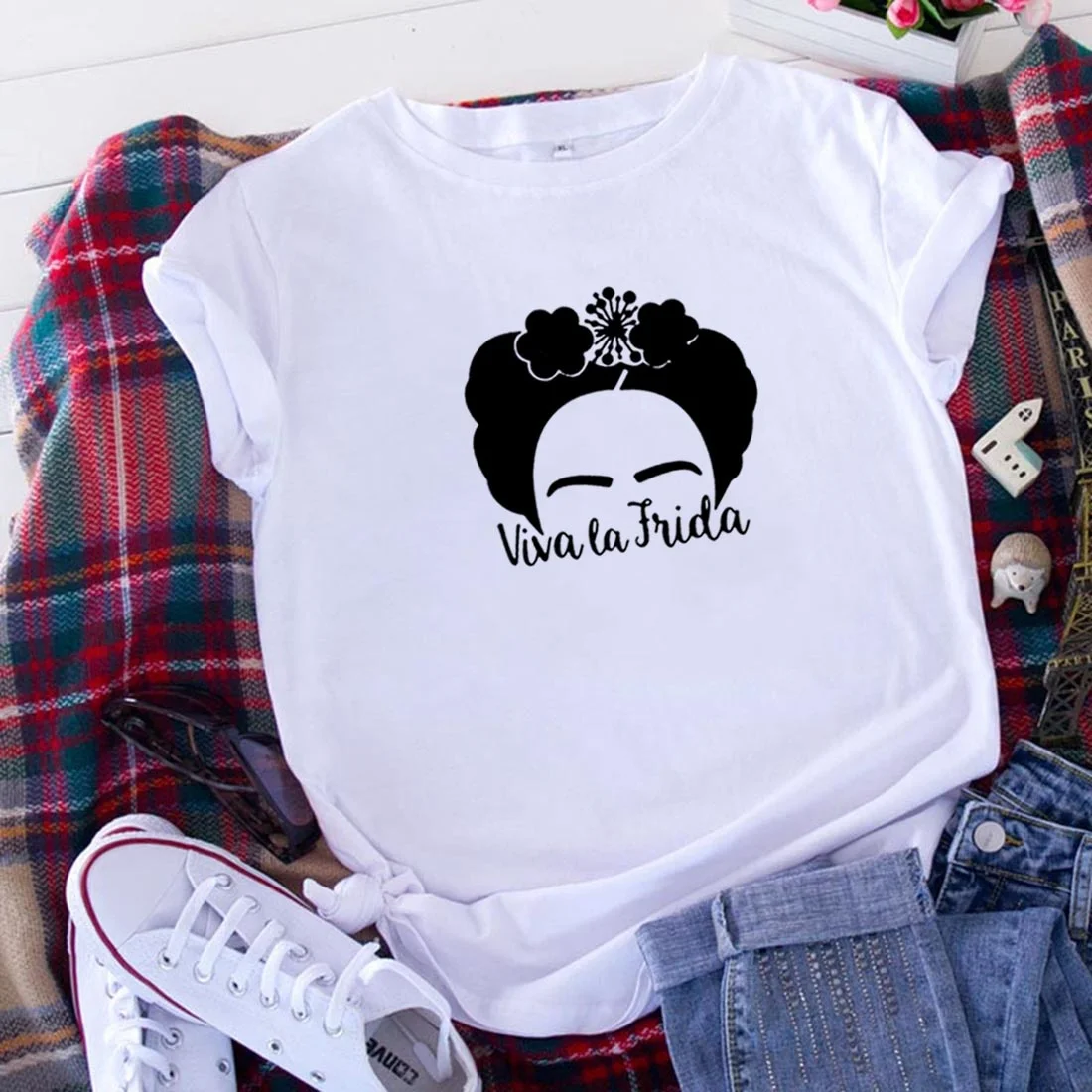 

Viva La Vida T Shirt Women Short Sleeve Tee Shirt Tshirt Women Tops