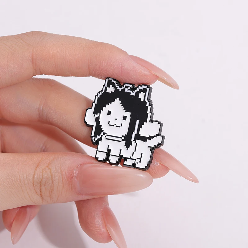 Пиксельный щенок брошь Pinhabit