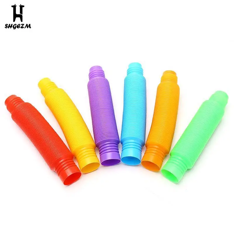 

XL Bouncing Tube ​sensory Toy Stress Relieve Toys Kid Autism Anti Stress Toy Color Telescopic Tube Decompression Vent Toy