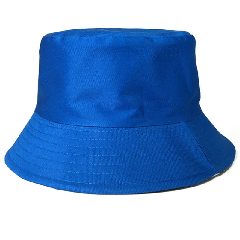 Children's Custom Fisherman Hat Logo Cotton Hat Ladies Summer Sunscreen Panama Double-sided Sun Outdoor Fisherman Hat images - 6