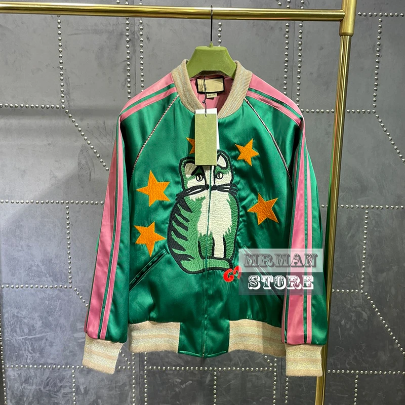 

Новинка 2022, модная высококачественная одежда, фирменное демисезонное пальто 1:1, классическое бейсбольное пальто с вышивкой, Повседневная Ж...