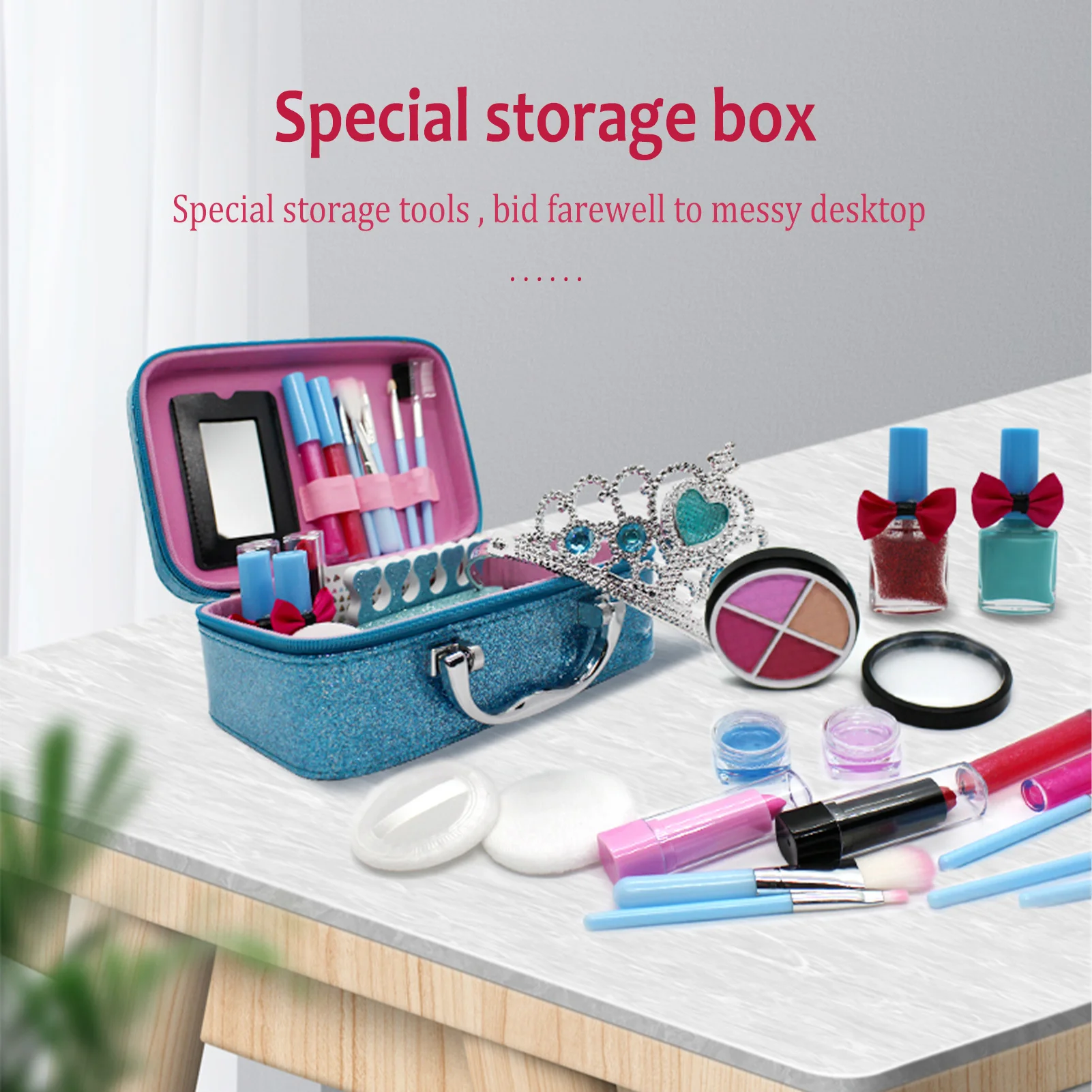 

Kids Makeup Kit For Girls Real Cosmetic Beauty Set Real Make Up Kit Toys Frozen Make Up Set Frozen Make Up Set Washable Play