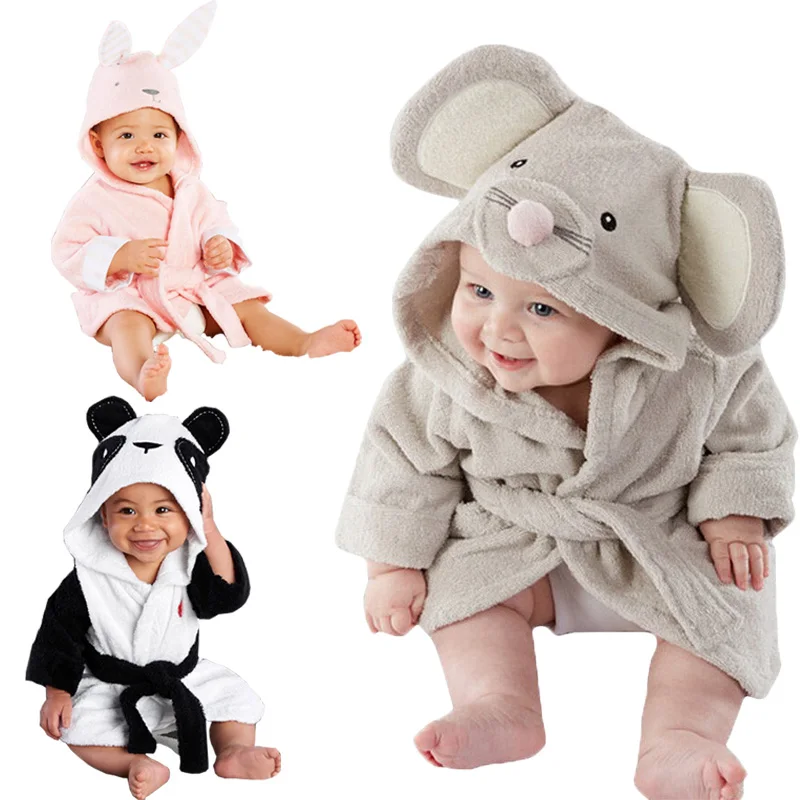 

Дизайнерский банный халат, модный детский банный халат с героями мультфильмов, панда, мышь, веревка, животные, детский банный халат с капюшоном