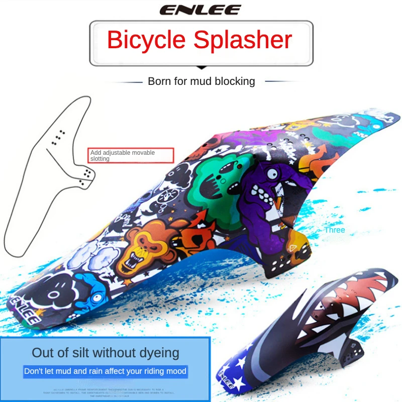 

! Bicycle Fender Mountain Bike Am Front Fork Rain Block Board DH Downhill off-Road Vehicle Convenient Pp Mini Fender
