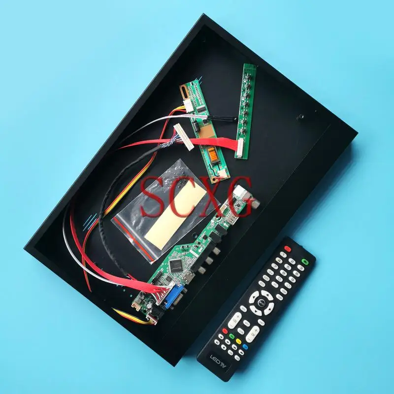 

For IASX16C ITSX68C Analog TV Controller Board+Metal Case DIY Kit 1400*1050 1CCFL VGA HDMI-Compatible AV USB LVDS 30 Pin 14.1"