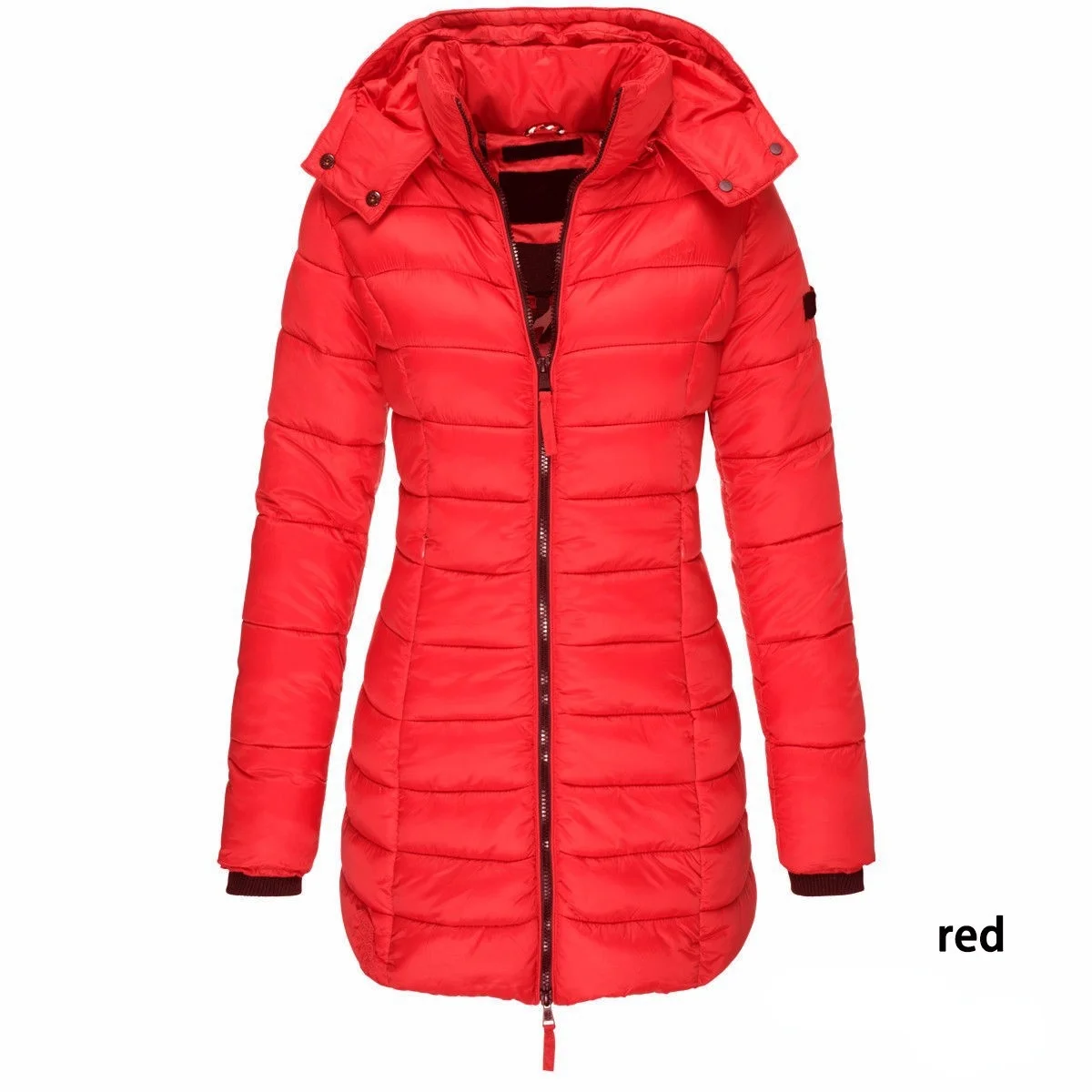 Women Winter Warm Jacket 2022 Casual Solid Thick Hooded Cotton-padded Overcoat Warm Down Tops Women Clothing