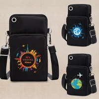 women mobile phone bag female messenger bag travel print wallet coin purse wild mini shoulder hanging mobile 2022 phone handbag