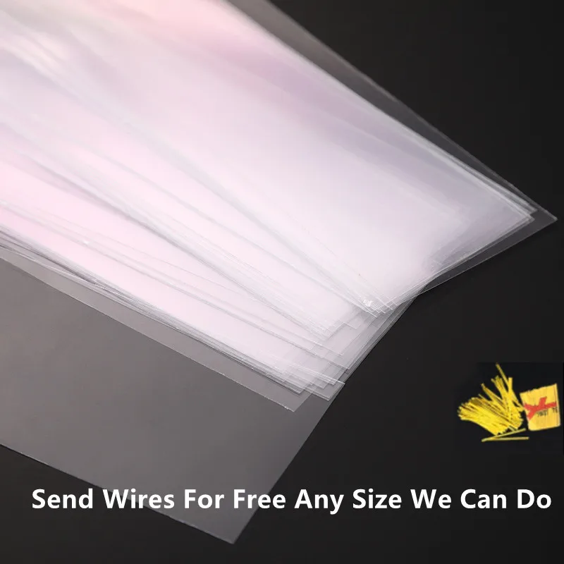 Прозрачный пакет для сладостей пластиковый целлофановый открытый плоский