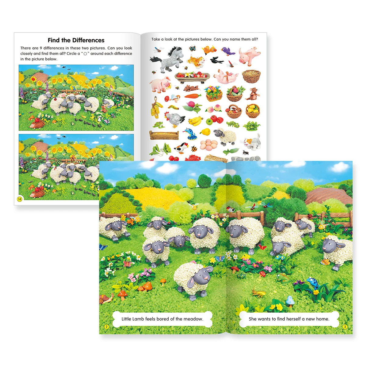 Серия Английских Детских Книг Happy Farm Упаковка Из 4 Штук С Милыми Животными