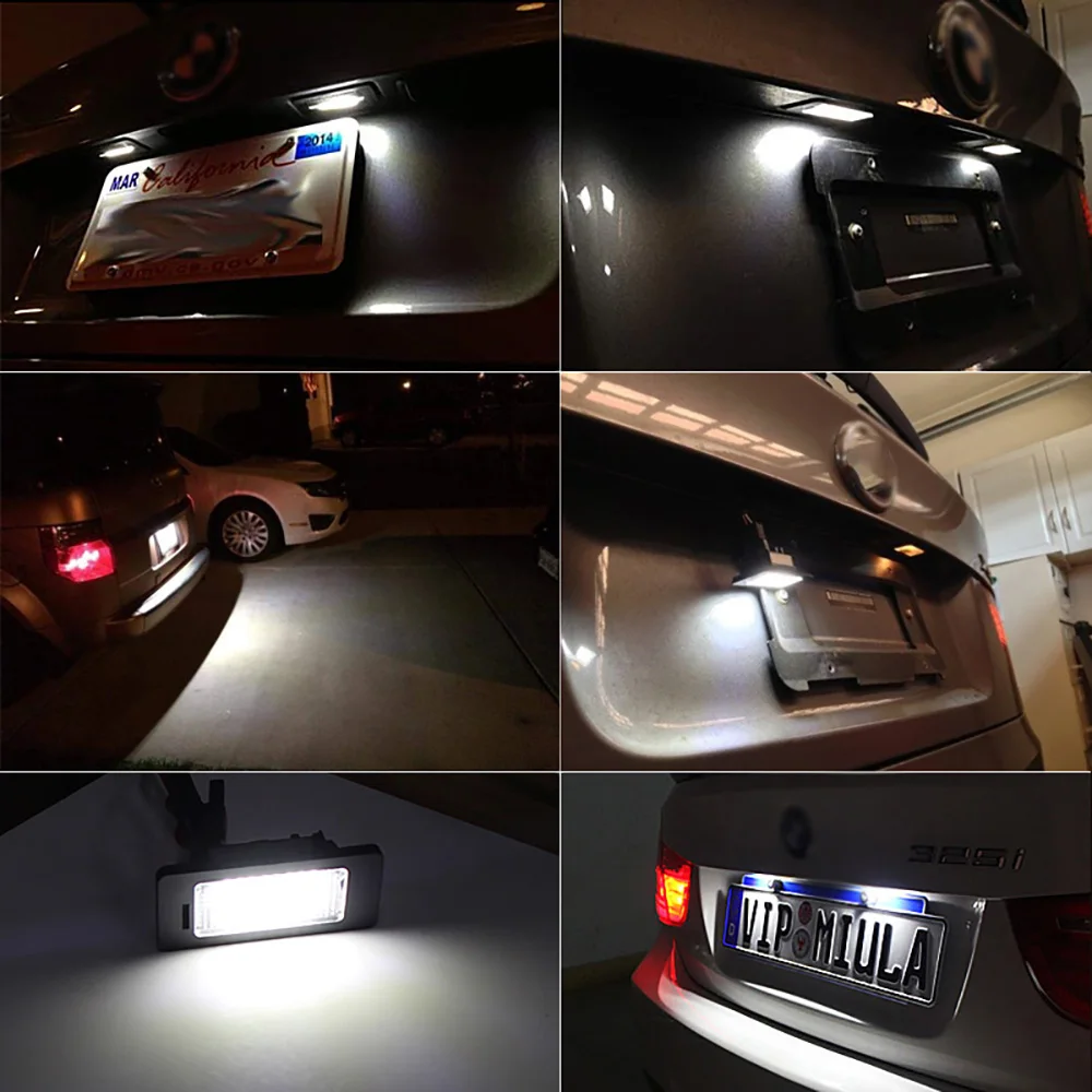2pcs Canbus Led Car Number Lamp License Plate Light for BMW E39 E60 E90 E91 E92 E61 E70 E71 Accessories No Error images - 6